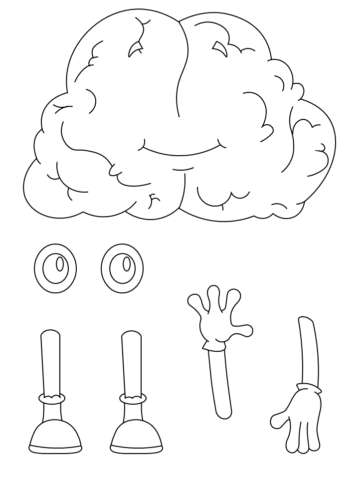 brain template printable