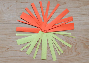 paper strip brainstorm craft