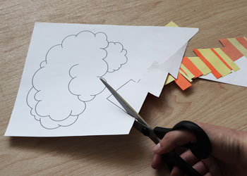 paper strip brainstorm craft