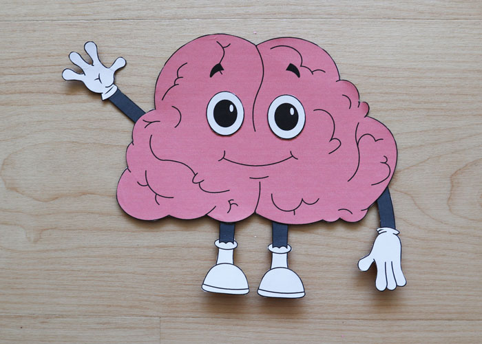 brain paper craft