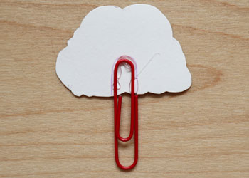 brain-themed paper clip bookmarks craft