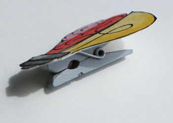 brain-themed clothespins craft