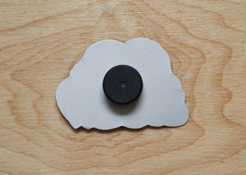 brain-themed magnet craft