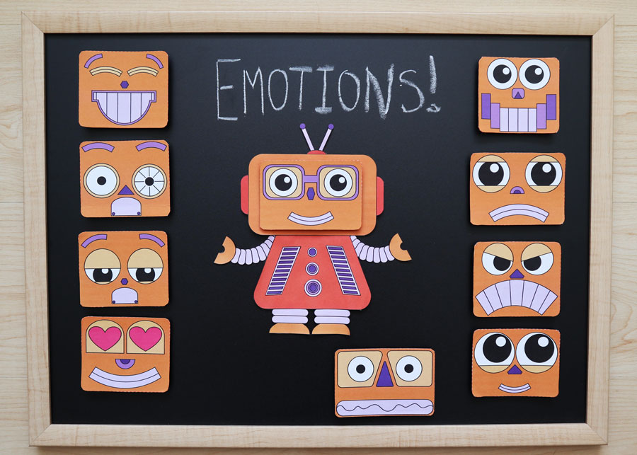 Emotion Bots Magnet Craft